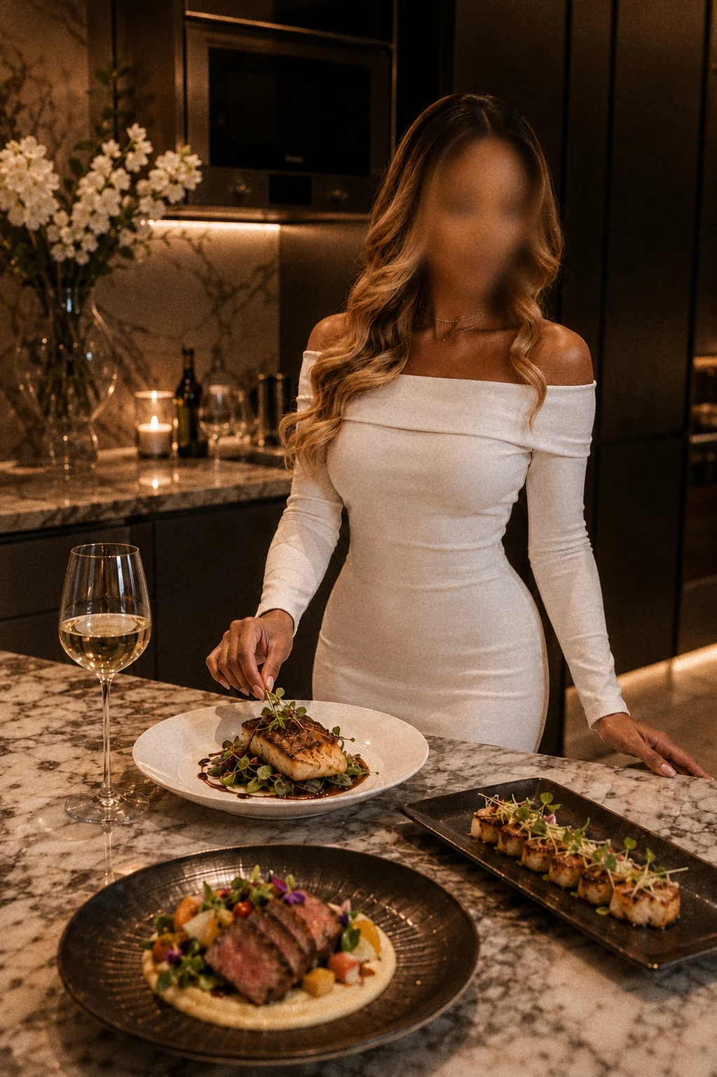 Elegant at-home dining experience